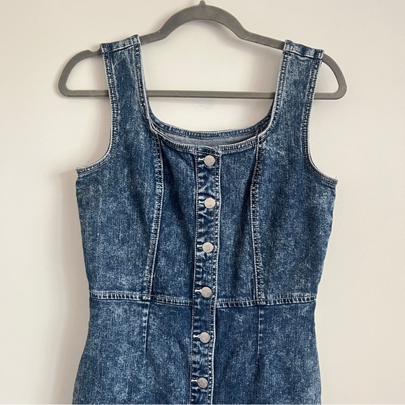 Jordache Vintage Button Up Denim Dress Size Small - Picture 2 of 7